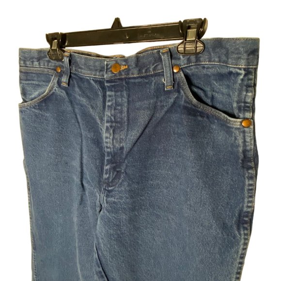 Vintage Wrangler Mens Jeans Sz 38x32 (38x30.5) Cowboy Cut Medium Wash - Picture 2 of 13